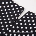 Kate Kasin Girls Sleeveless Round Neck Vintage Retro Cotton Black Dress White Dots Summer Dress KK000250-19